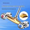 304 Stainless Steel Wall-Mounted Faucet for Hot/Cold Water - Ideal for Laundry, Balcony, and Vegetable Washing Sinks