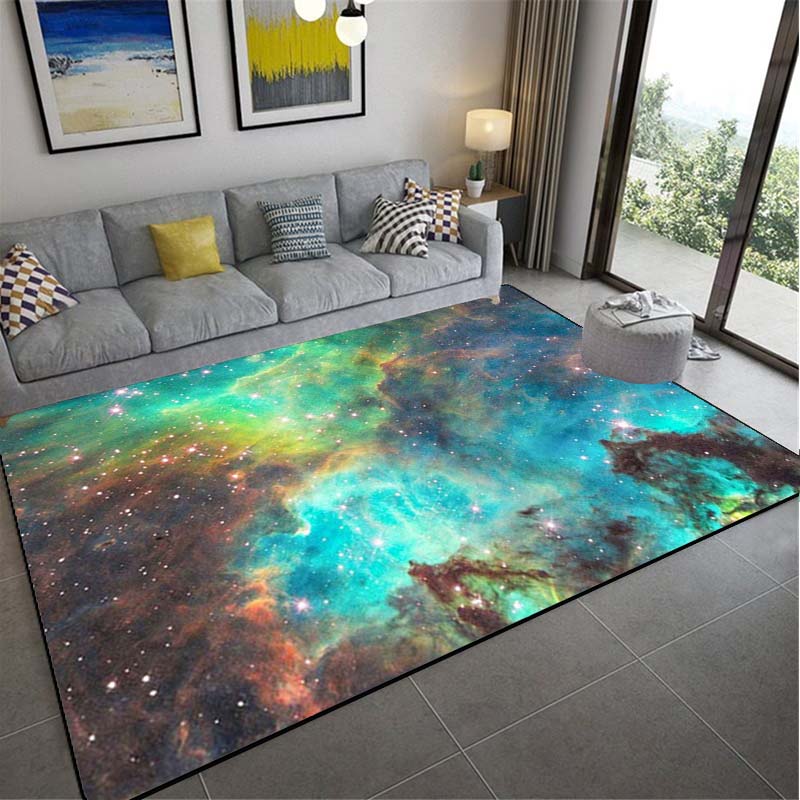 Space Planet Rug Starry Sky Carpet In The Living Room Rug Illusion Rug Home Decor Bedroom Mat Children Carpet Area Rug