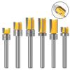 1pc 6mm Shank Template Trim Hinge Mortising Router Bit Straight End Mill Trimmer Cleaning Flush Trim Tenon Cutter for Woodworking