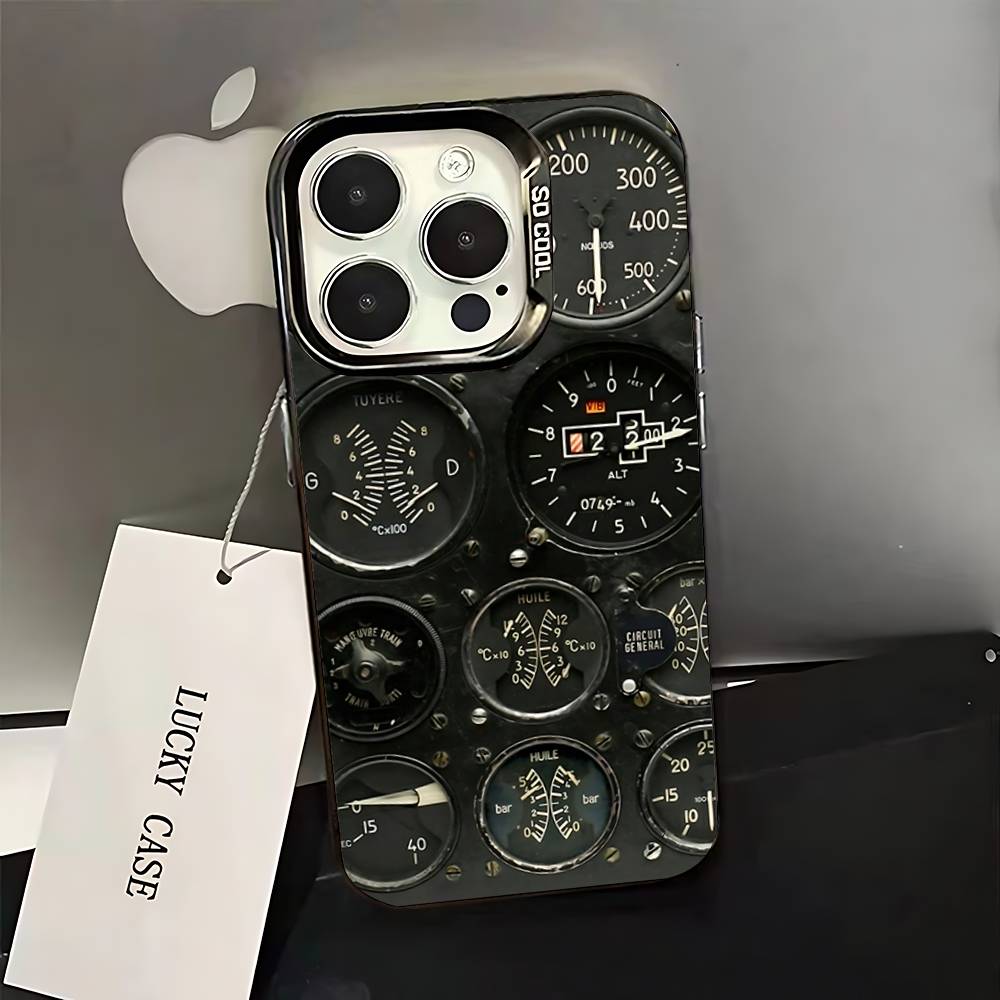 Aeroplane Pilot Cockpit Phone Case For iPhone 16,15,14,13,12,11,Pro,XS,Max,Plus,Mini,SE Black Candy Matte Shockproof Cover