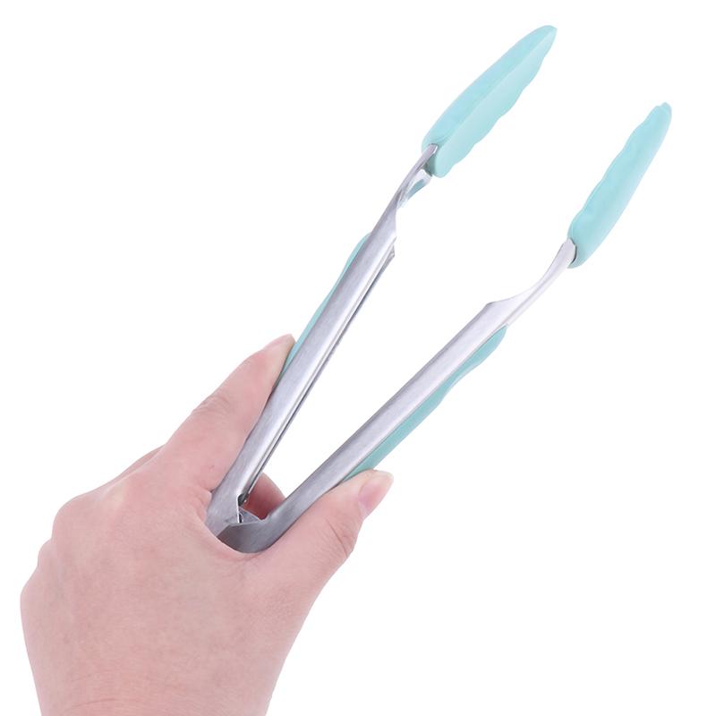 Силиконовый набор кухонных принадлежностей для приготовления пищи с бамбуковыми деревянными ручками