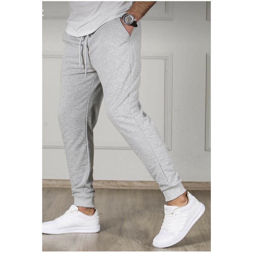 Blackjackgiyim Men's Gray Slim Fit Jogger Sweatpants