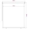 Outdoor Roller Blind 225 (W) x 230 (H) cm Blue HDPE