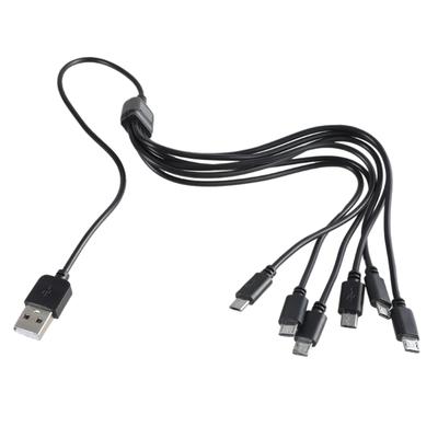 Разветвитель USB 1 на 6 USB на 6x USB 5Pin Штекер Кабель для зарядки для сотового телефона Планшетов USB Шнур для зарядки 50 см
