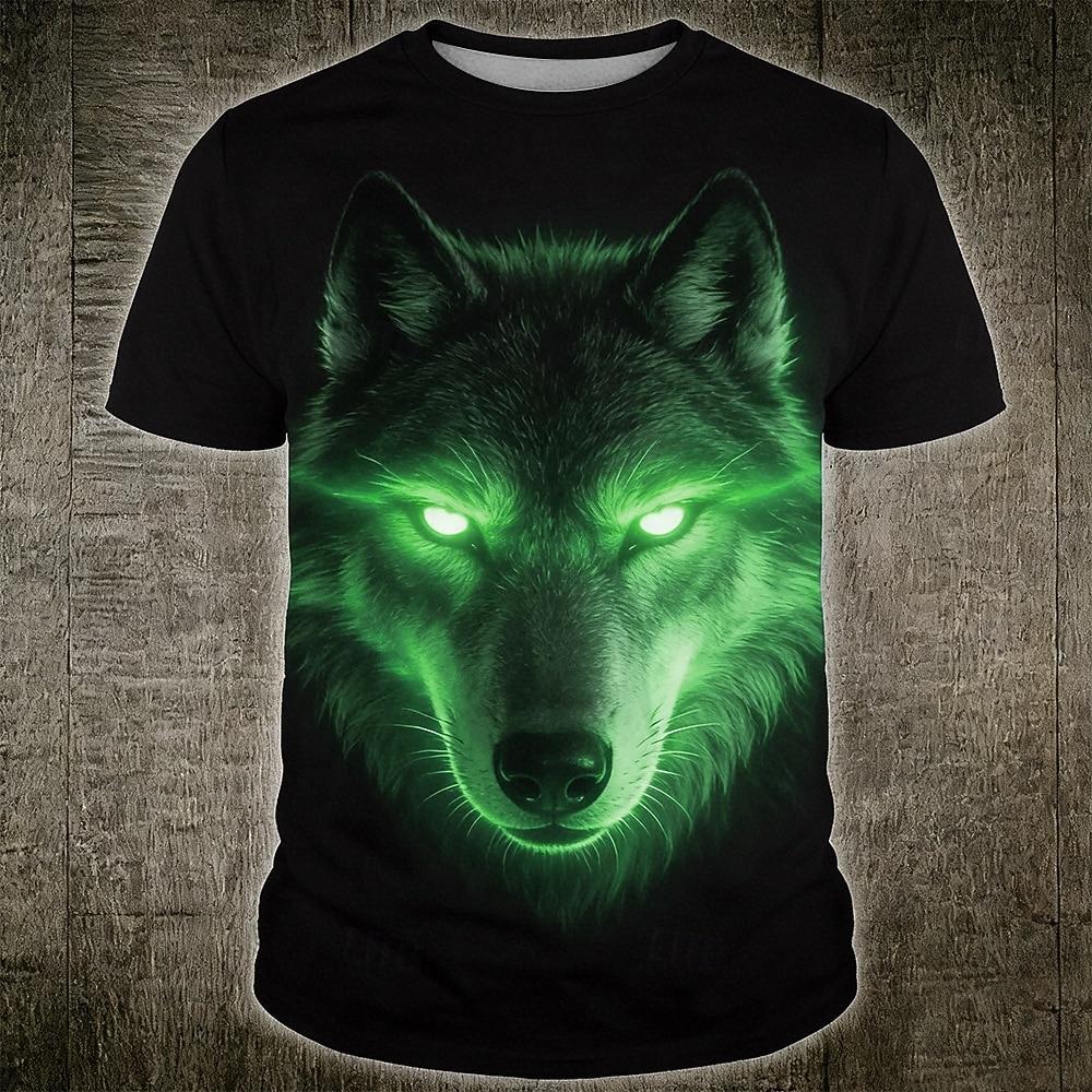 Men's Dragon T Shirt Short Sleeve T shirt 3D Print Crew Neck Shirt Designer Gothic Party Street Casual White Summer Spring