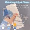 Photochromic Myopia Glasses Women Men Transparent Anti-blue Light Outdoor UV400 Prescription Sunglasses Diopter -0.5 To -6.0