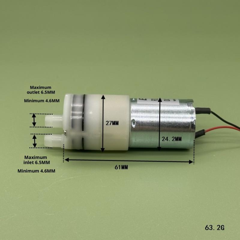 1Pcs Self-priming Suction Water Pump R27 Series RH27-01 Mini 370 Water Pump DC 5V Micro Diaphragm Pump DIY Sweeper Robot