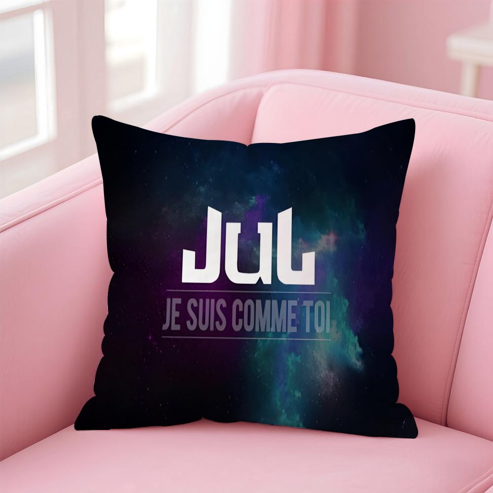 popular singer JuL Cushion Cover Comfortable Reversible Pillow Cover Ideal for Car Sofa Bedroom & Beyond