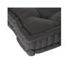 Coussin de sol - Horizon - 40 x 40 cm - Anthracite - 100% Coton recyclé - Non déhoussable