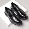 Мужские черные кожаные туфли-броги — официальный британский стиль для деловых и повседневных мероприятий, а также свадебных торжеств.