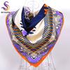 High Quality Silk Scarf Printed  New Arrival  Women Accessories 90*90cm Square Scarves Wraps Golden-plating Design Scarfs
