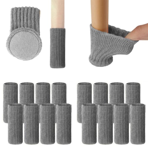 Chair Leg Covers, Chair Socks, 16-Count, Chair Leg Caps, Chair Socks, Chair Leg Covers, Chair Leg Covers, Prevents Floor Damage, Noise, and Trouble, S