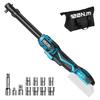 SEESII Electric Ratchet 100N Brushless Infinitely Variable and 7 Extension Impact LED Bicycle Tire Compatible with Makita 18V Sold Wrench, Cordless,