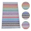 900Pcs/Sheet Rhinestone Stickers Self Adhesive DIY Decoration 3/4/5mm 3D Faux Gem Embellishment Stickers for Face