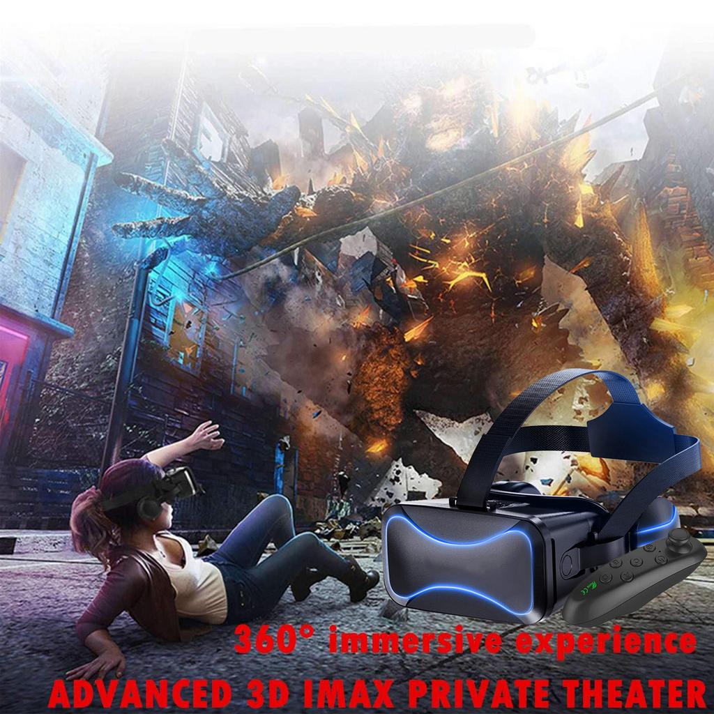 VR-гарнитура с пультом дистанционного управления 3D-очки Гарнитура виртуальной реальности для VR-игр и 3D-фильмов