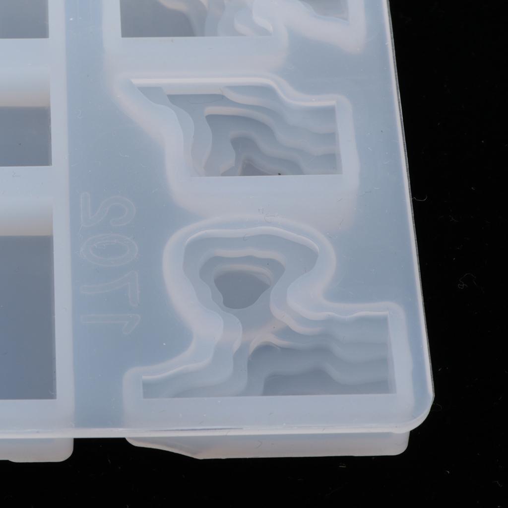 Island Mold Silicone Ornament Moulds Jewelry Pendant Making Candle Crafts