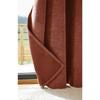 Rideau occultant - Bjorn - Terracotta - 140 x 240 cm - 100% polyester - Style scandinave