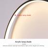 Black Modern Circular LED Wall Lamp Home Designer Home Decor Circle Nordic Wall Light Lustre Living Room Bedroom Wall Sconces