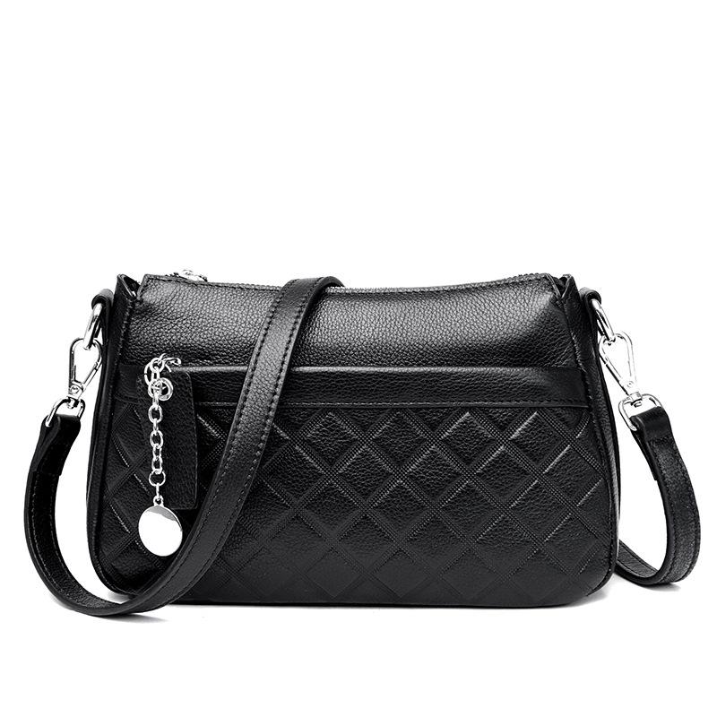 Leather women's bag new design sense versatile mother bag first layer cowhide single shoulder crossbody women's bag