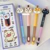 Канцелярские товары Kawaii Немного Мяу Нажми Гелевая ручка Милая Забавная 0.5 Быстросохнущая Студент Положительная осанка Чистка Подпись Прекрасная