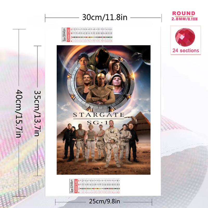 Stargate Sg1 100% Round Full Drill 5D DIY Diamond Painting Embroidery Cross Stitch Rhinestone Decor