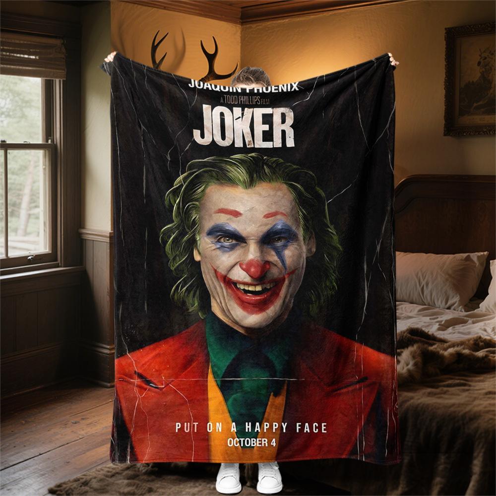 1pc Joker Joaquin PhoenixOutdoor Flannel Blanket Soft Plush Decor for Picnics, camping,Bedroom, Playroom, or Lunch Breakn1183A
