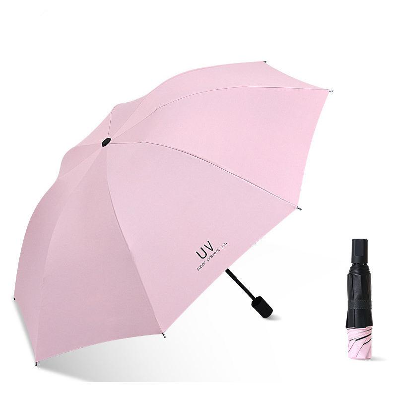Windproof Straight Bone Double Canopy Umbrella Dual-use Umbrella UV Protection Reinforced Sun Umbrella Female