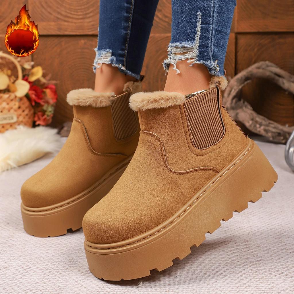 Winter New Shallow Mouth Comfortable/warm Casual Snow Boots Fashionable and Sexy Thick Soled Anti Slip Midsole Boots for Women