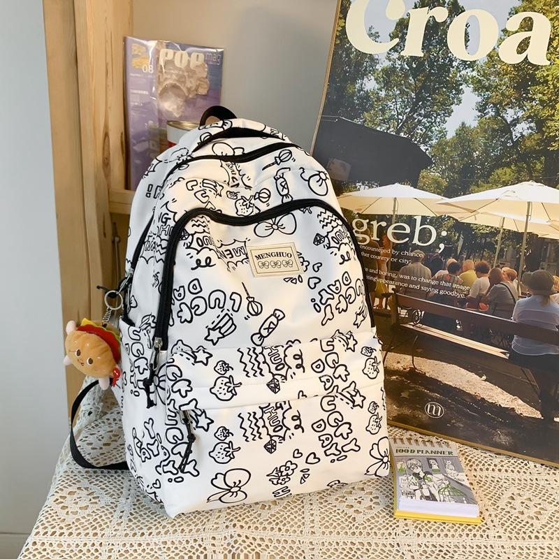 Женский дорожный рюкзак Cute Graffiti Schoolbag