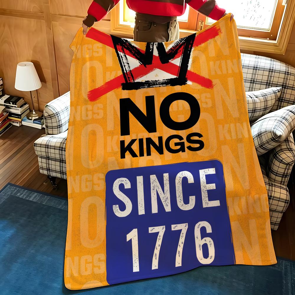 Плед-бросок Art N-No-O K-Kings-S из фланели, подходит для диванов, кроватей, офисов, путешествий, походных стульев