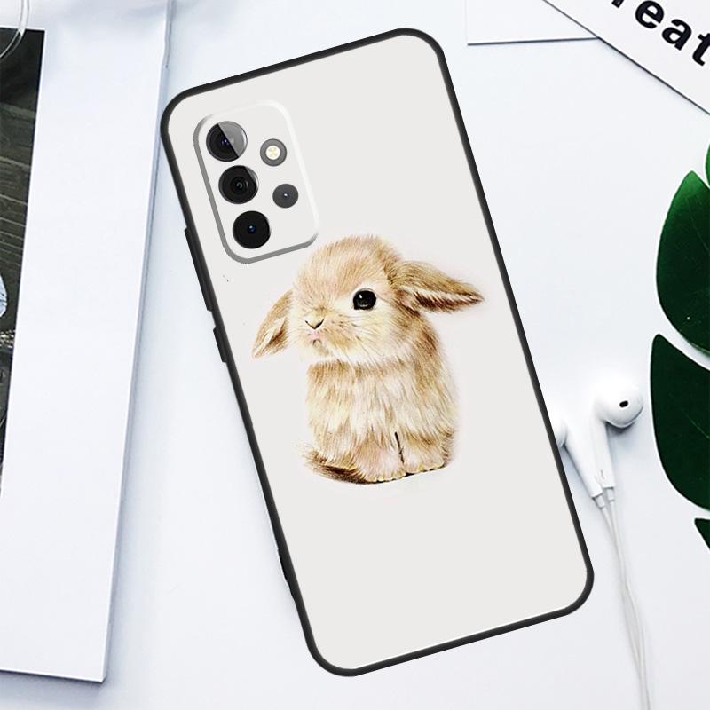 Чехол для телефона с кроликом для Samsung Galaxy A55 A54 A35 A15 A34 A14 A53 A33 A13 A05 A06 A16 A22 A32 A52