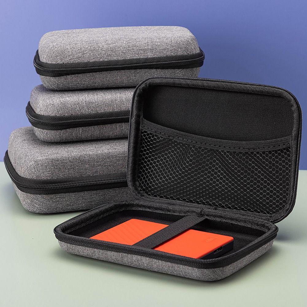 1Pcs Mini EVA Storage Bag Earphone/Phone/Charging Cable Pouch Carrying Bag Zipper Earphone Case