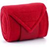 Horse Polo Wraps 2.5m Soft Fleece Polo Wraps Equestrian Leg Bandage Wrap Set of 4 Packs (Red - 2.5m)