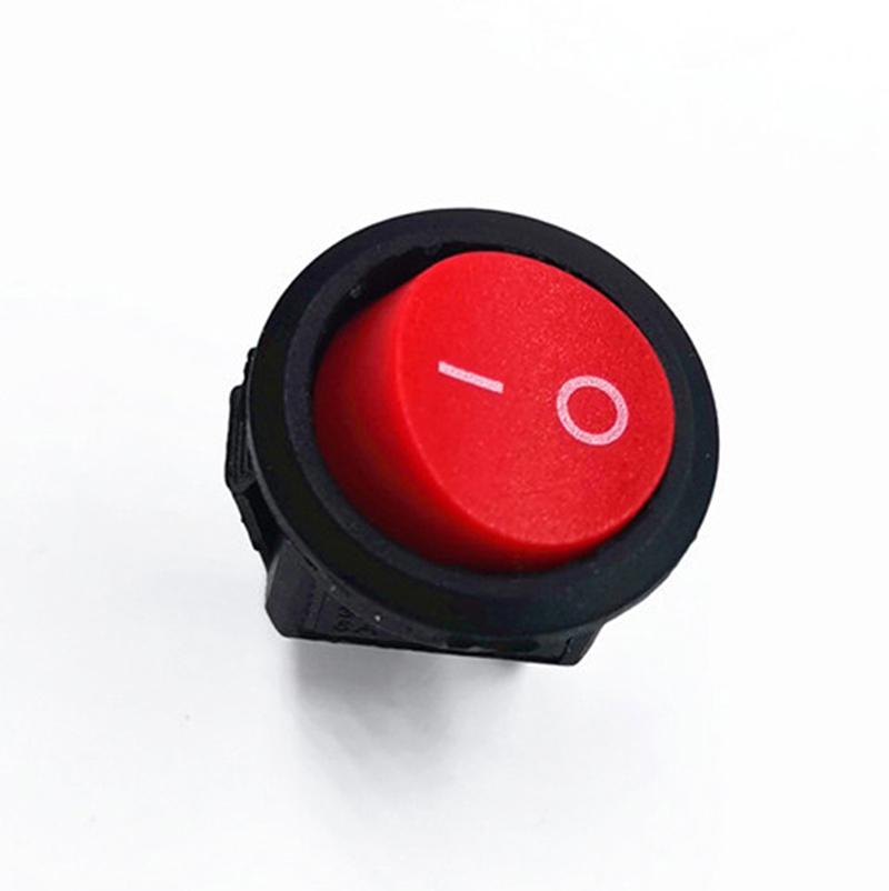 10 шт. Kcd11 круглые лодочные клавишные переключатели круглые черные белые красные 2-контактные переключатели включения-выключения