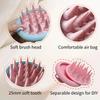 Silicone Shampoo Brush Hair Massager body scrubber Head Scalp Massage Comb Body Massage scrubber Bath Salon Hairdressing Tools