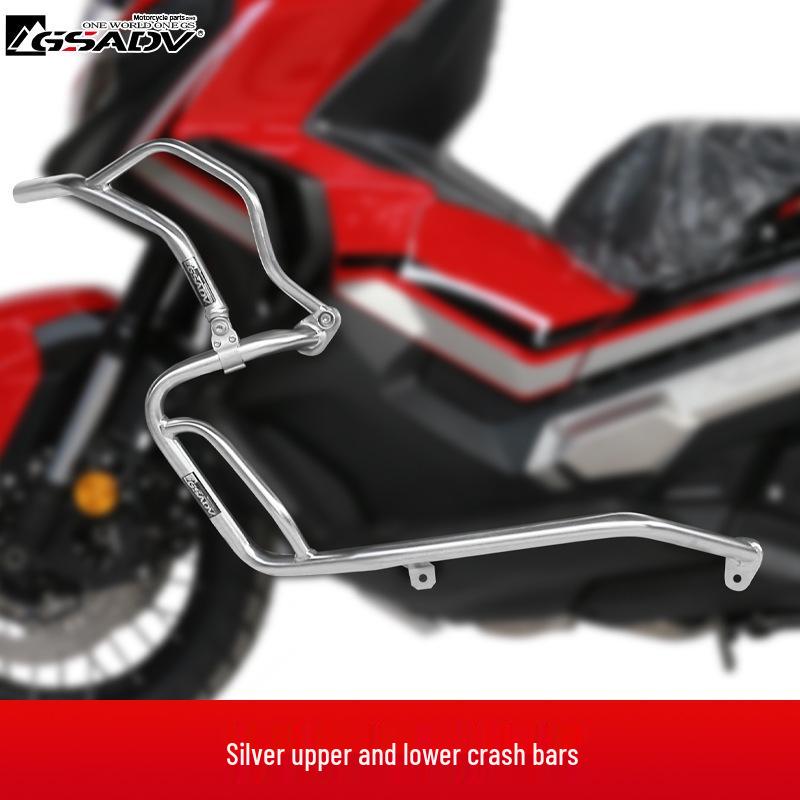 Защита переднего и заднего бампера и сетка радиатора GSADV для моделей Honda XADV750 2022 года - Нержавеющая сталь 304