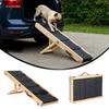 Foldable Small Dog Ramp Adjustable Carpet Handle Ramp Hot Pet Ramp for Bed Couch Sofa & Car