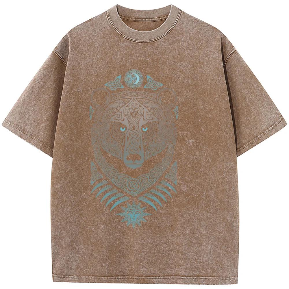 Граммы Высококачественная Стиранная Старая Футболка Новый Стиль Футболка Уличная Одежда Мужская Стиранные Футболки