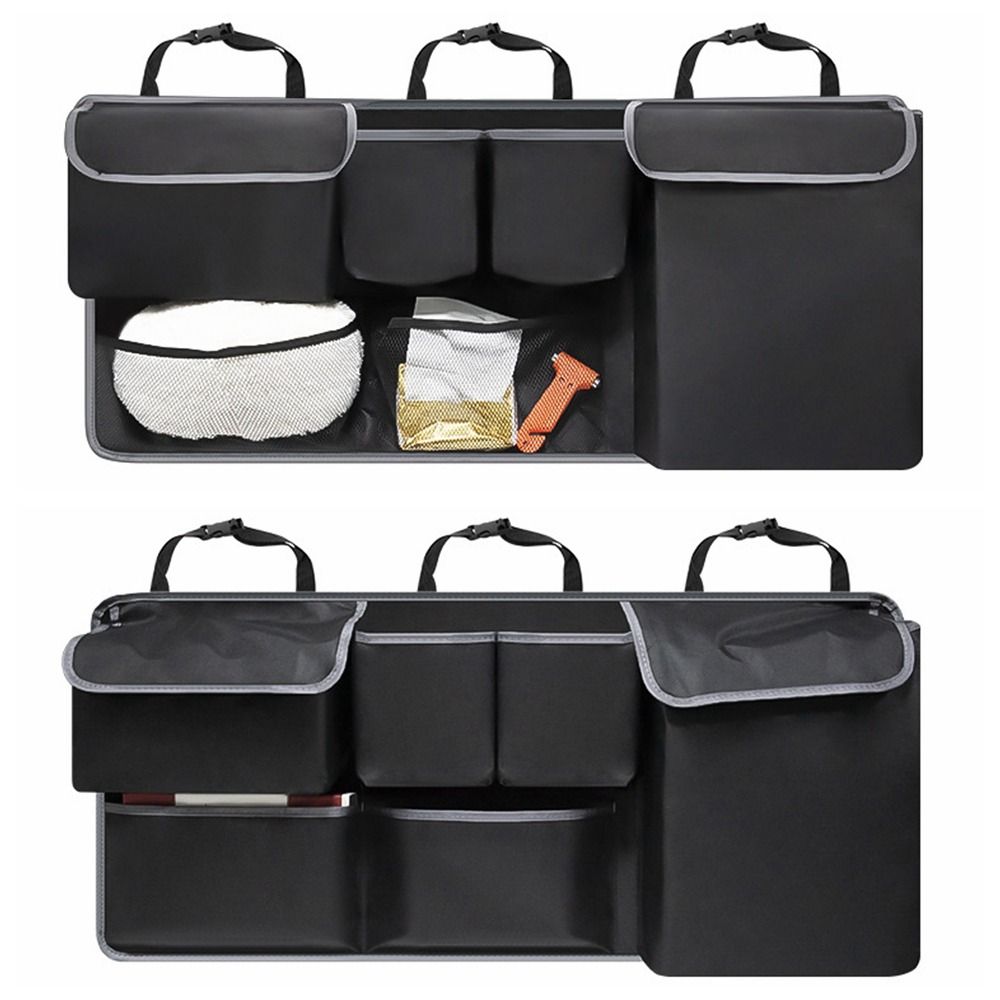 Multiple Pockets Backseat Hanging Organizer High Capacity Car Backseat Storage Bag Automobile