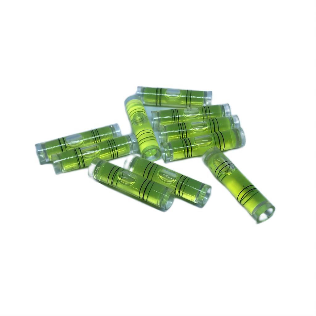 100 шт. Высокоточный пузырьковый трубчатый спиртовой уровень для профессионального измерительного инструмента 40 мм