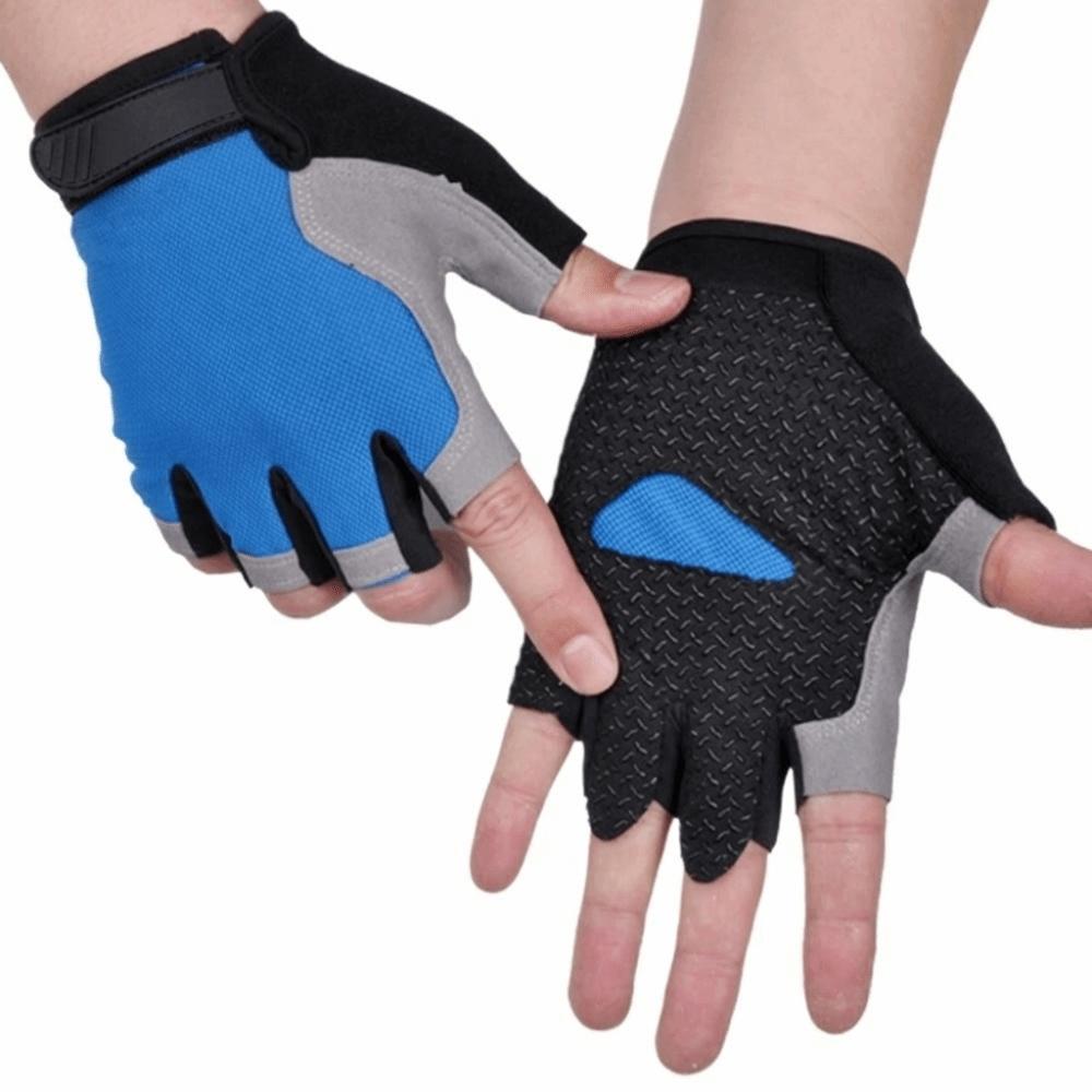 Fingerless Women Men Cycling Gloves Breathable Bicycle Accessories Hiking Camping
