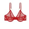 Women's Fishnet Sheer Camisole Crop Top Sleeveless Mesh Bralette Bra Top
