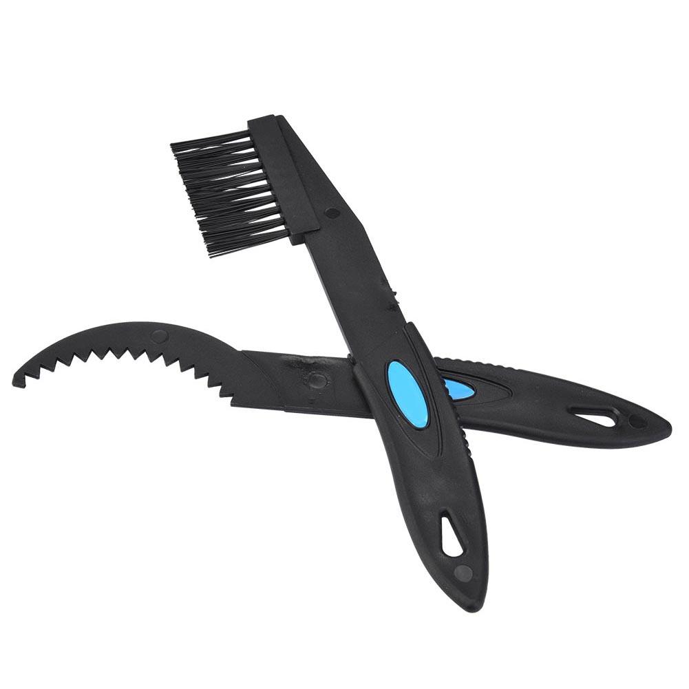 2pcs Bike Chain Crank Sprocket Cleaning Tool Bicycle Washing Brushes Tackle Kit Accessory