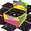 DIY Rainbow Magic Scratch Paper Art Set (100 Sheets) 100 Magic Scraping Painting Papers Kids DIY Craft Drawing Papers