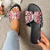 Fashion 2024 Hot Sale Ladies Shoes Open Toe Mixed Colors Women's Slippers Summer Outdoor Casual Flat Large Size Slippers Zapatos Mujer