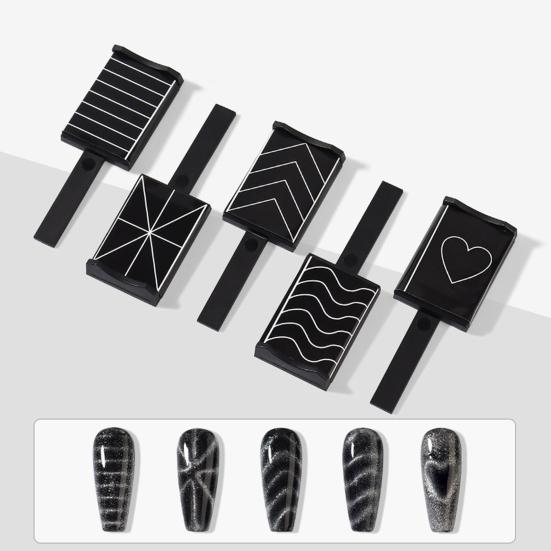 5 шт., магнит для дизайна ногтей, дизайн ногтей «кошачий глаз», магнитная палочка для ногтей, узор, магнитная палочка для маникюра, аксессуары для дизайна ногтей