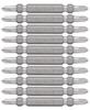 VESSEL 40V Compatible Problem Solving Bit, Easy To See Double-ended Bit +2×65, Set of 10, DS10P2065F