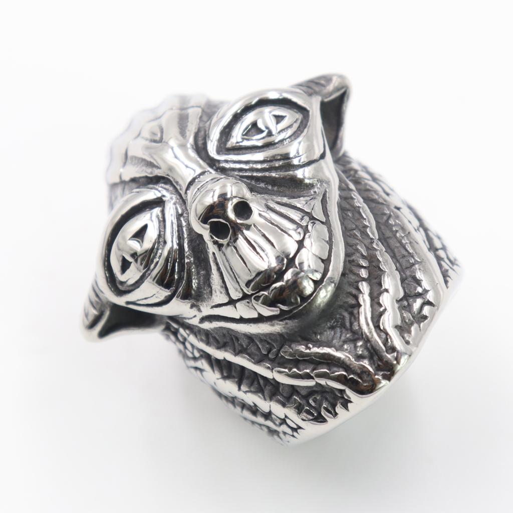 Ring Festival Men's Retro Series Alien Skull Ring Punk Men