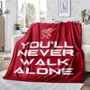 Liverpool Football Club Theme Printed Blanket - Perfect for Couch, Bed, Travel & Outdoor Use | Machine Washable, Cozy & Durable.