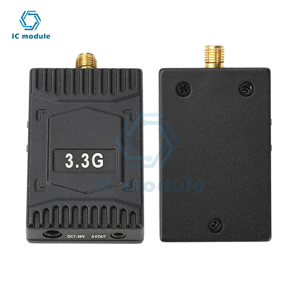 3.3GHz 4W FPV Video Transmitter VTX/VRX Analog Mapping Module Wireless Audio/Video Transmitter and Receiver for FPV RC Racing